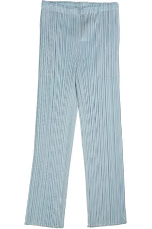 PLEATS PLEASE ISSEY MIYAKE Plissé-effect slim-cut trousers