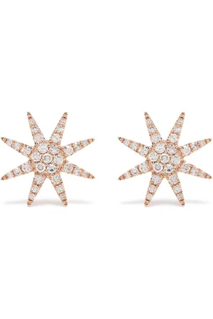 DJULA 18kt rose gold diamond Sun stud earrings