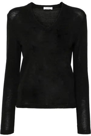 Saint Laurent 2000s V-neck cotton jumper