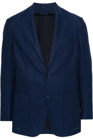 CANALI Textured-finish single-breasted blazer