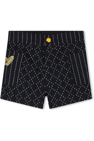 Kenzo Logo-appliqué stitched mini shorts