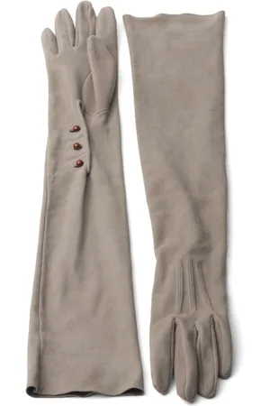 Prada Long suede gloves