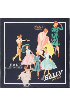 Bally Illustration-print silk scarf