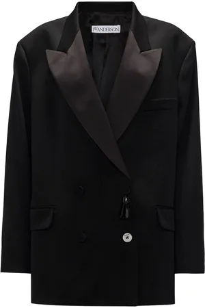 J.W.Anderson Double-breasted contrasting-collar blazer
