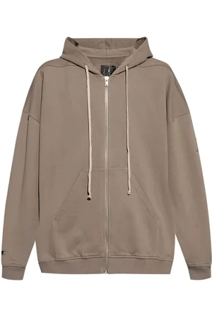 Rick Owens Zip-up organic cotton hood