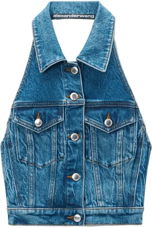 Alexander Wang Halterneck denim top