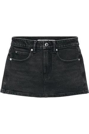 Alexander Wang Mid-rise denim skort