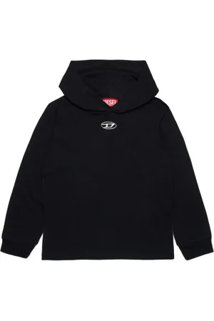 Diesel Logo-stamp cotton hoodie