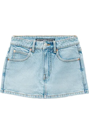 Alexander Wang Mid-rise denim skort