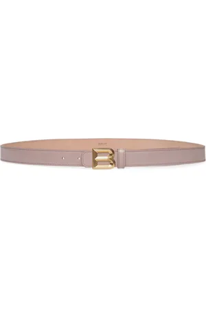 Bally Logo-plaque leather belt