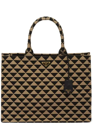 Prada Symbole geometric-print tote bag