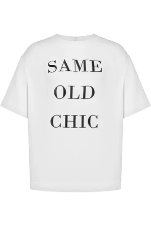 Moschino Slogan-print zip-up T-shirt