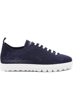 Kiton Logo-embroidered knitted sneakers