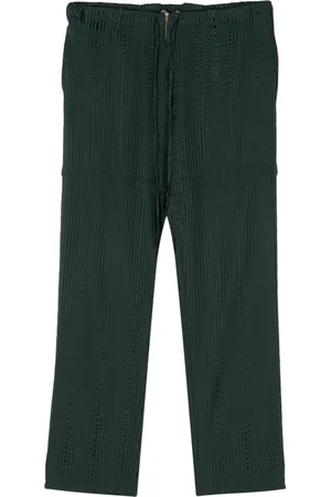 Balenciaga 2000s striped silk trousers