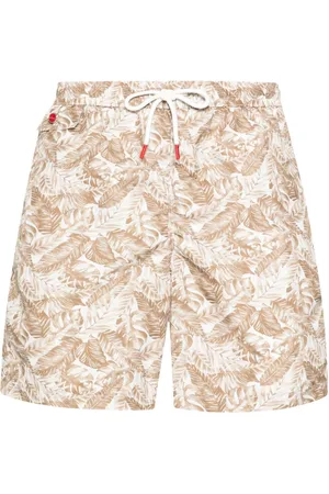 Kiton Floral-print swim shorts