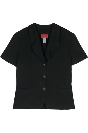 Kenzo 1990s crepe short-sleeved jacket