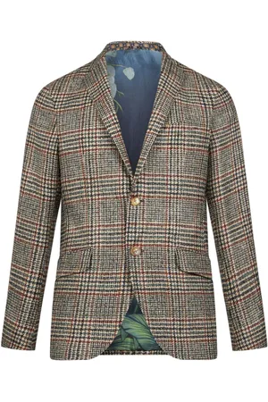 Etro Single-breasted tartan check blazer