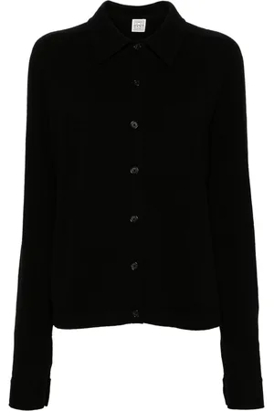 Totême Shirt-collar cashmere cardigan