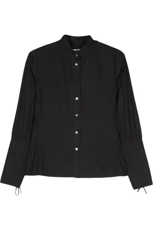 Saint Laurent 2000s band-collar poplin shirt