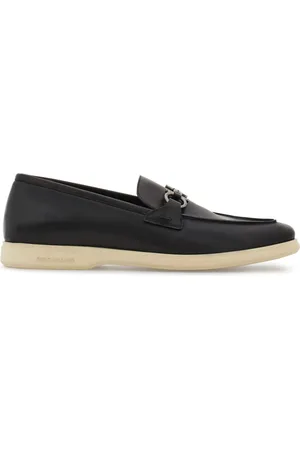 Salvatore Ferragamo Gancini-plaque leather loafers