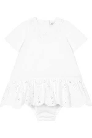 Dolce & Gabbana Embroidered-logo cotton dress