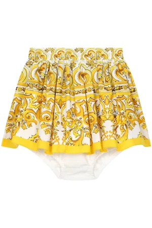 Dolce & Gabbana Majolica-print cotton skirt