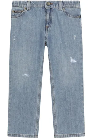 Dolce & Gabbana Logo-plaque distressed jeans