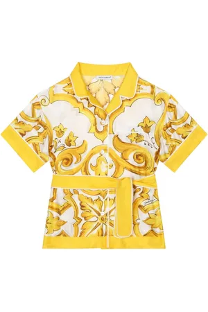 Dolce & Gabbana Majolica-print silk shirt