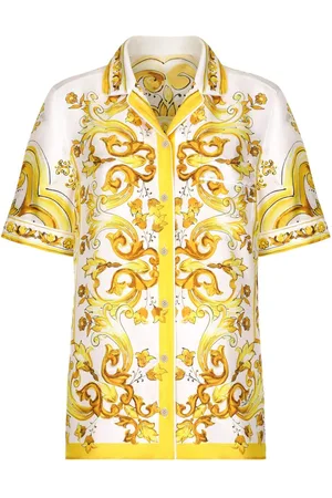Dolce & Gabbana Majolica-print silk shirt