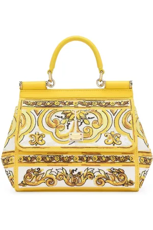Dolce & Gabbana Nedium Sicily leather tote bag
