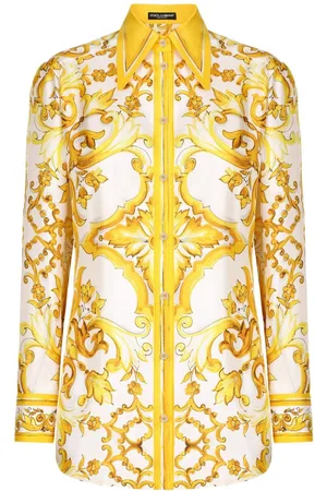 Dolce & Gabbana Majolica-print silk shirt