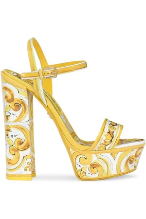 Dolce & Gabbana 105mm Majolica-print platform sandals