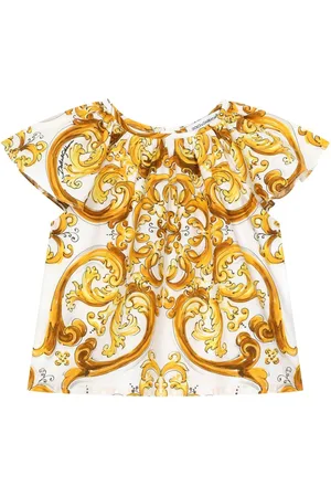 Dolce & Gabbana Majolica print cotton blouse
