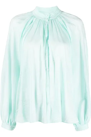 FORTE FORTE Draped semi-sheer shirt
