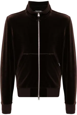 Tom Ford Velvet zip-up sweatshirt