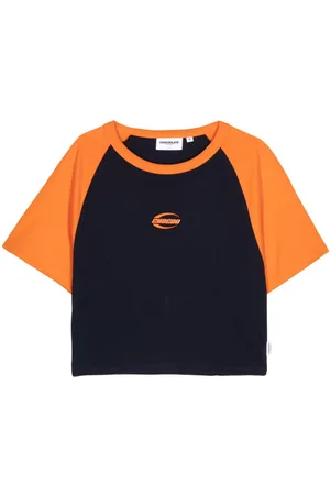 Chocoolate Logo-print colourblock T-shirt