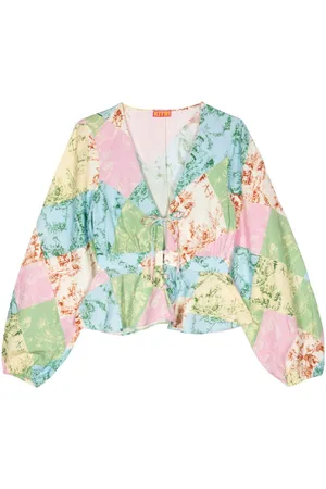 KITRI Irene patchwork blouse