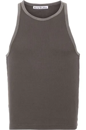 Acne Studios Waffle-knit cotton tank top