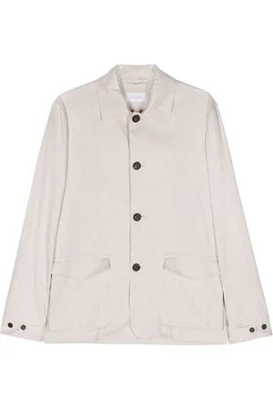 Cruciani Linen-blend shirt jacket