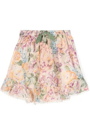 ZIMMERMANN Halliday floral-print skirt