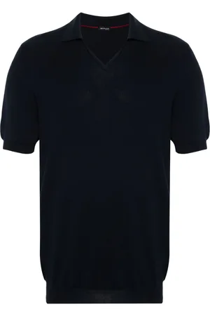 Kiton Fine-knit cotton polo shirt