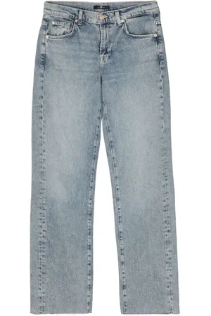 7 for all Mankind Tess high-rise straight-leg jeans