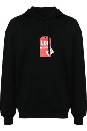 HUGO BOSS Graphic-print cotton hoodie