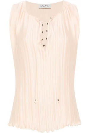 Lanvin Drawstring plissé blouse