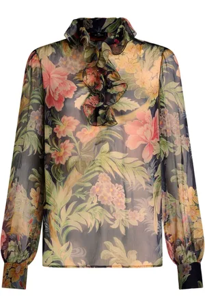 Etro Floral-print silk blouse