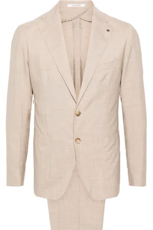 TAGLIATORE Textured single-breasted suit