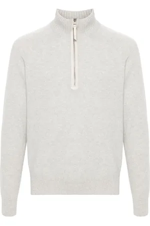 Tom Ford Mélange-effect zip-up jumper