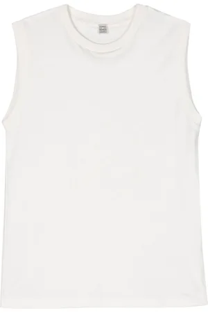 Totême Crew-neck organic cotton tank top