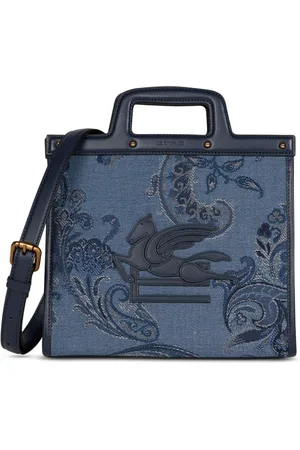 Etro Medium Love Trotter denim tote bag