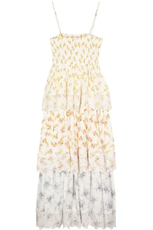 by Ti Mo Floral-print layered midi dress